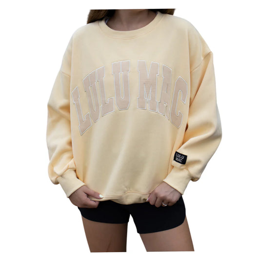 Lulu Mac Sweatshirt - Butter Embroidered