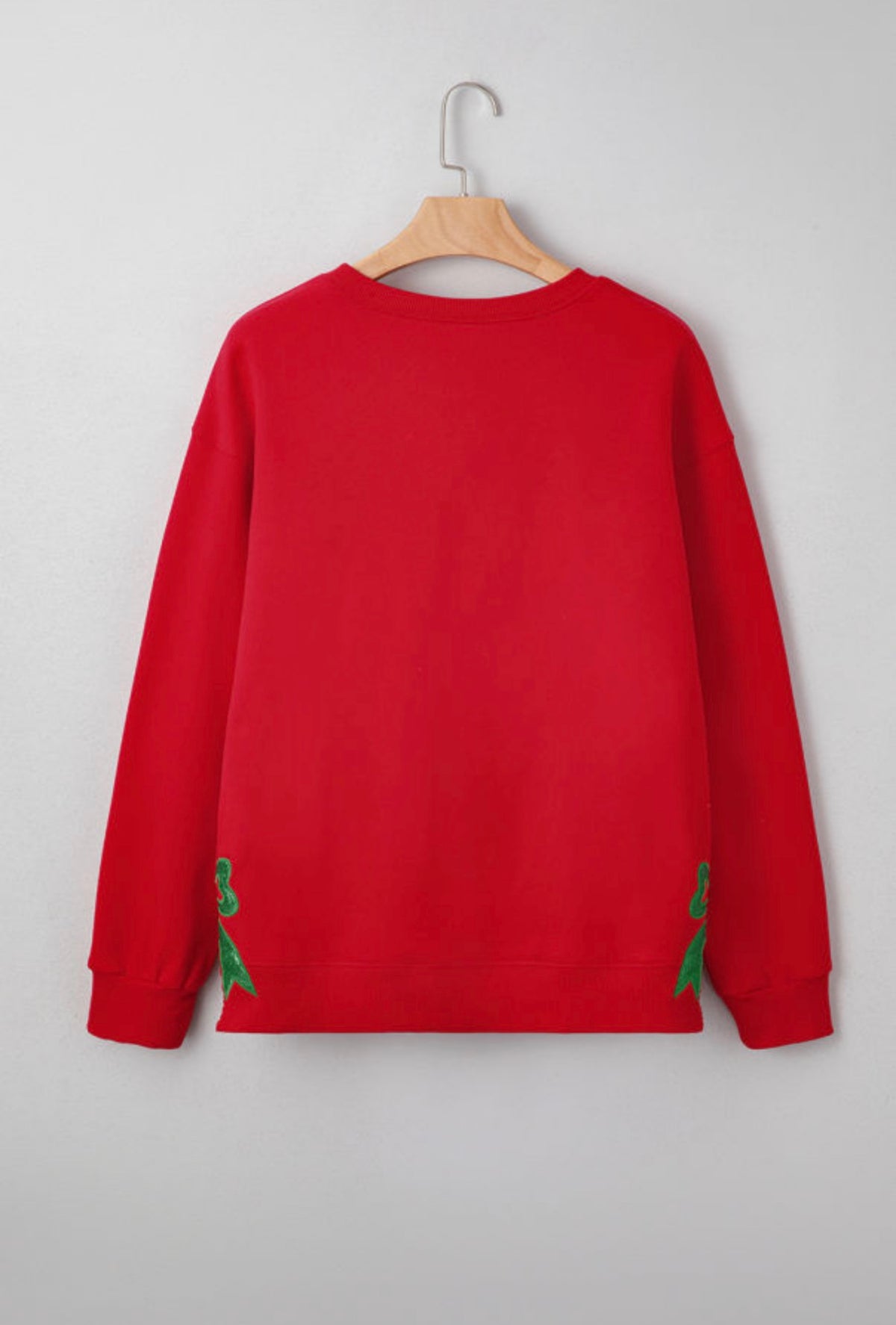 Red Merry & Bright Plaid Bow Sweatshirt