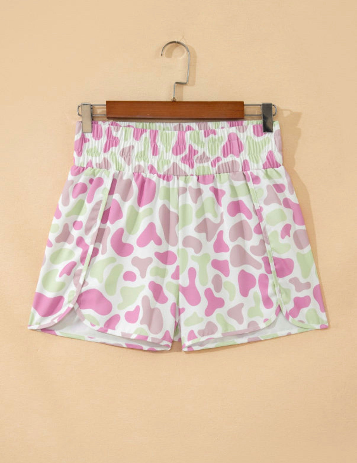 Pink & Sage Camo Shorts