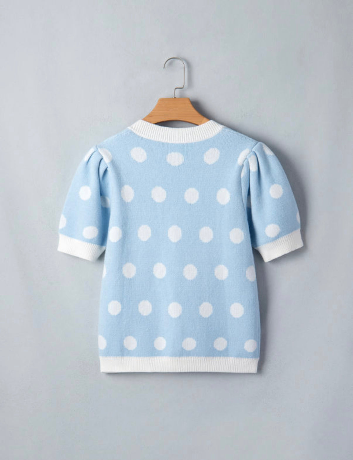 Polka Dot Knit Top