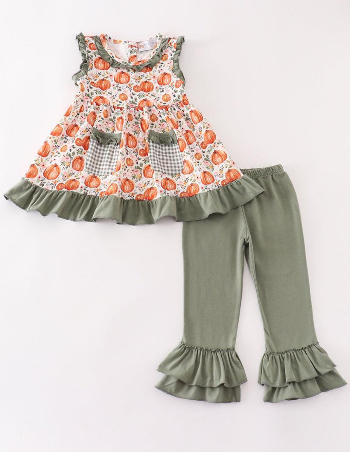 Pumpkin Ruffle Outfit – Size 5