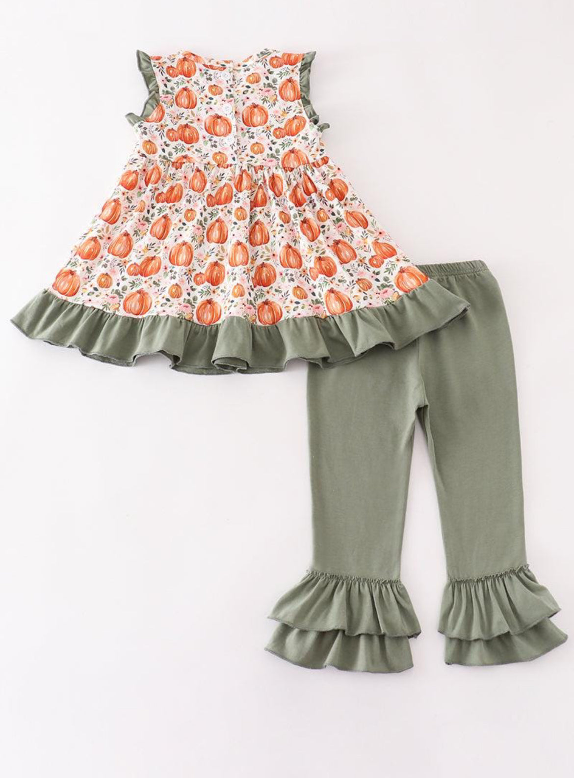 Pumpkin Ruffle Outfit – Size 5