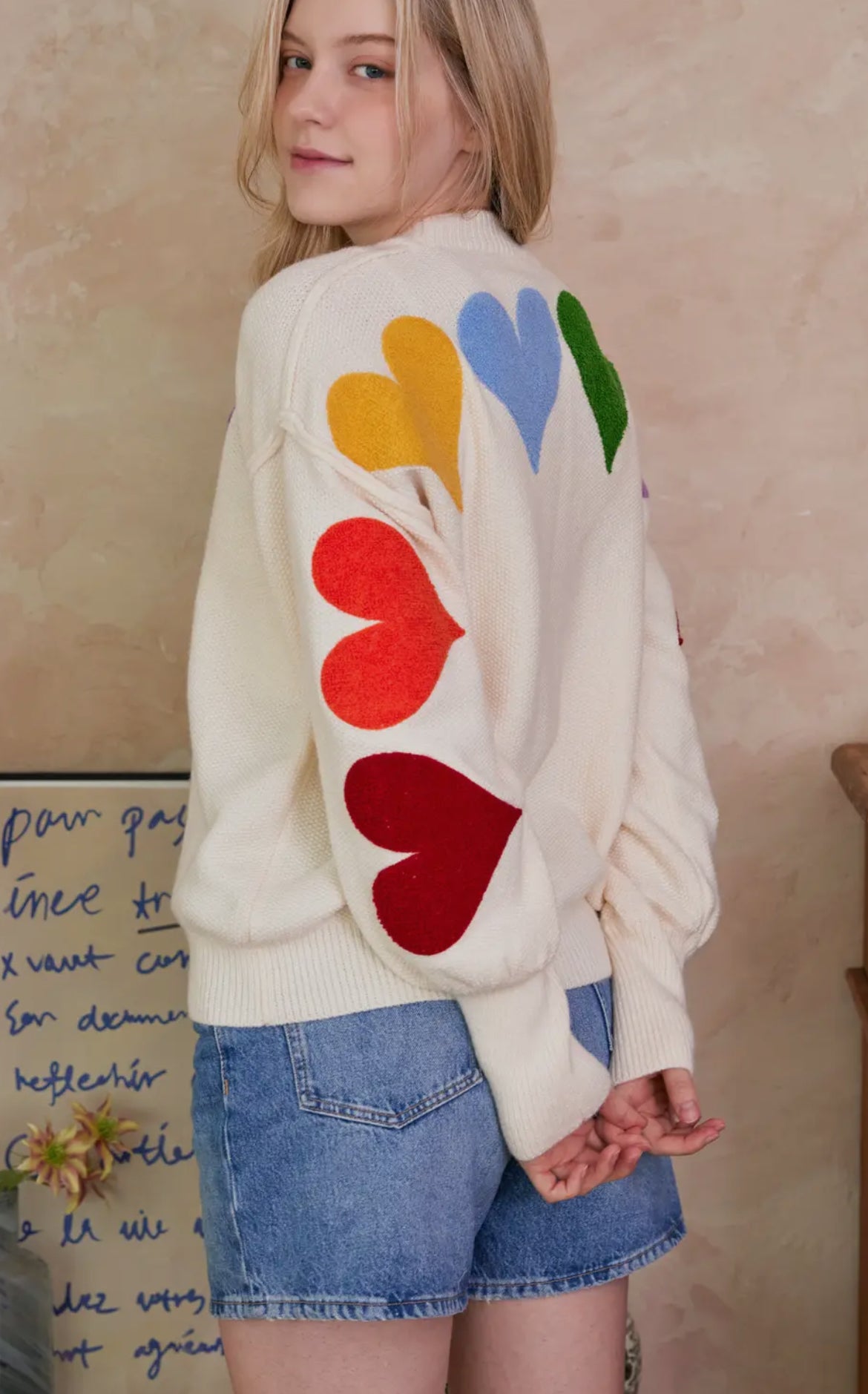 PREORDER Heart Patched Sweater