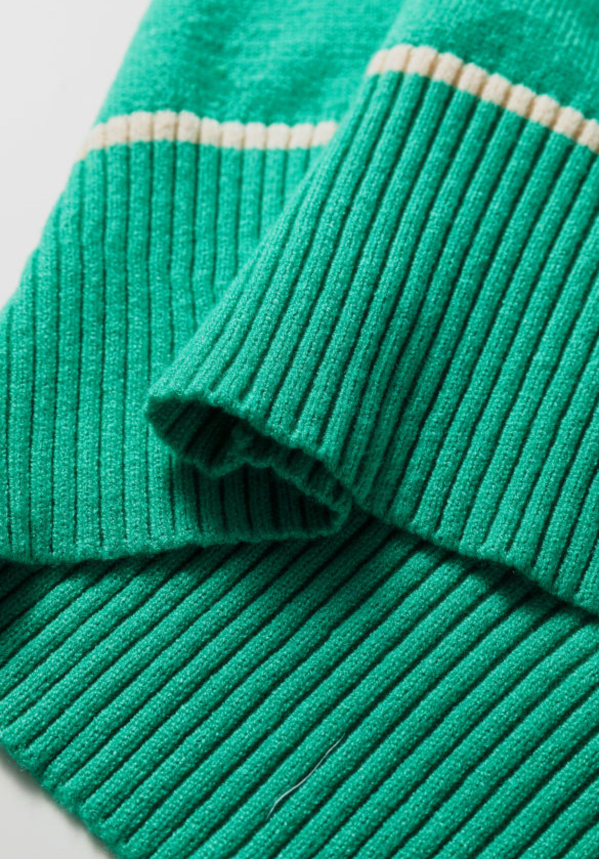 Sea Breeze Contrast Trim Knit Sweater