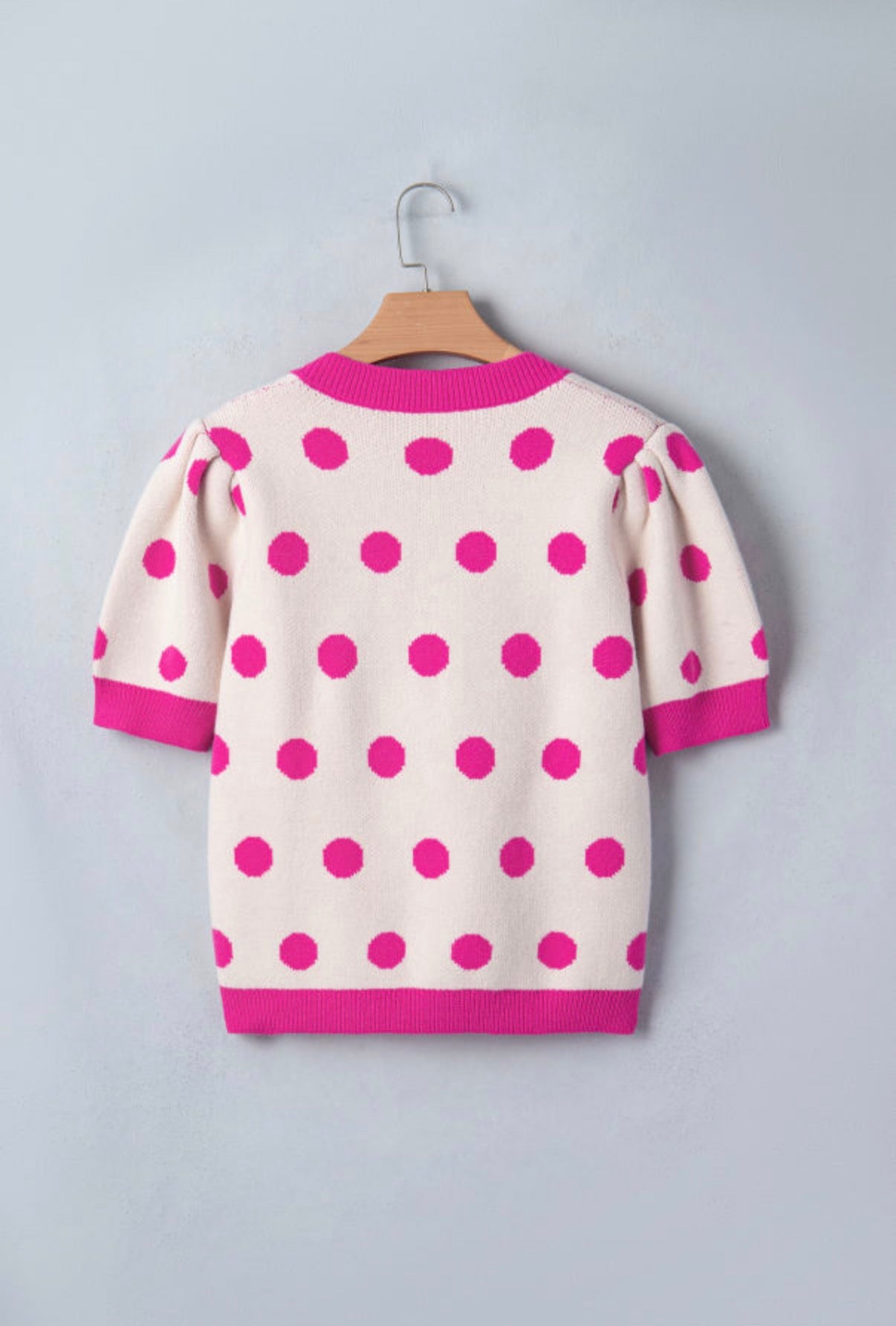 Polka Dot Knit Top