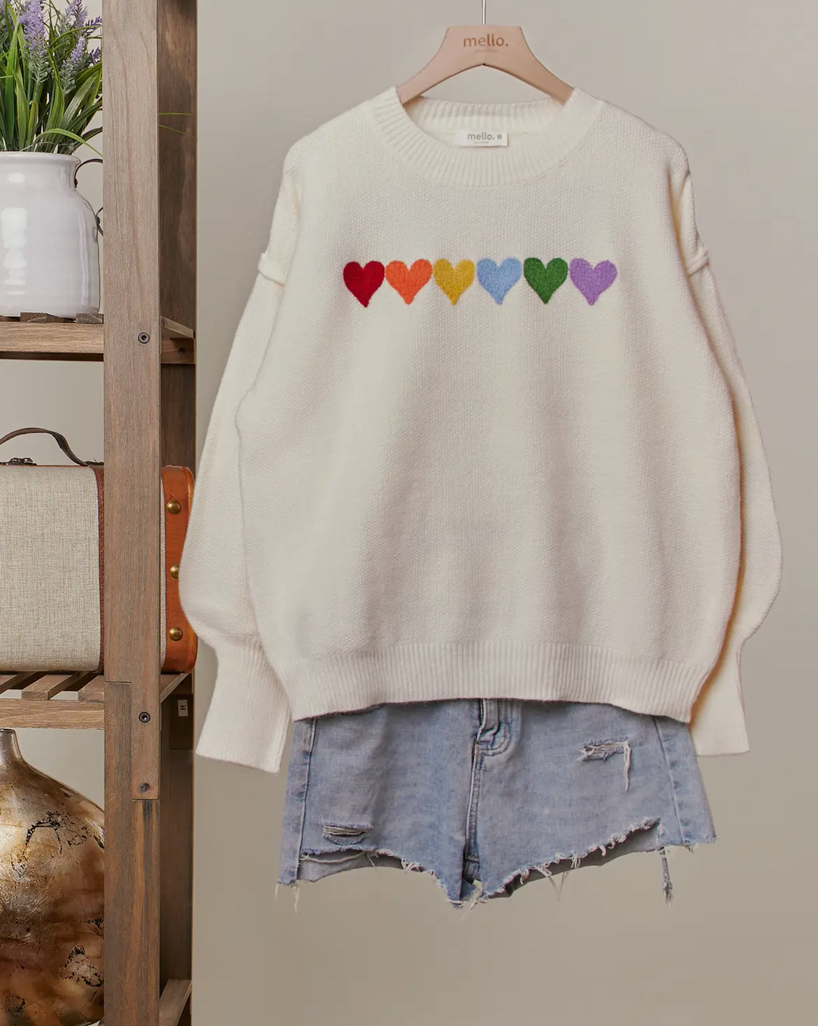 PREORDER Heart Patched Sweater