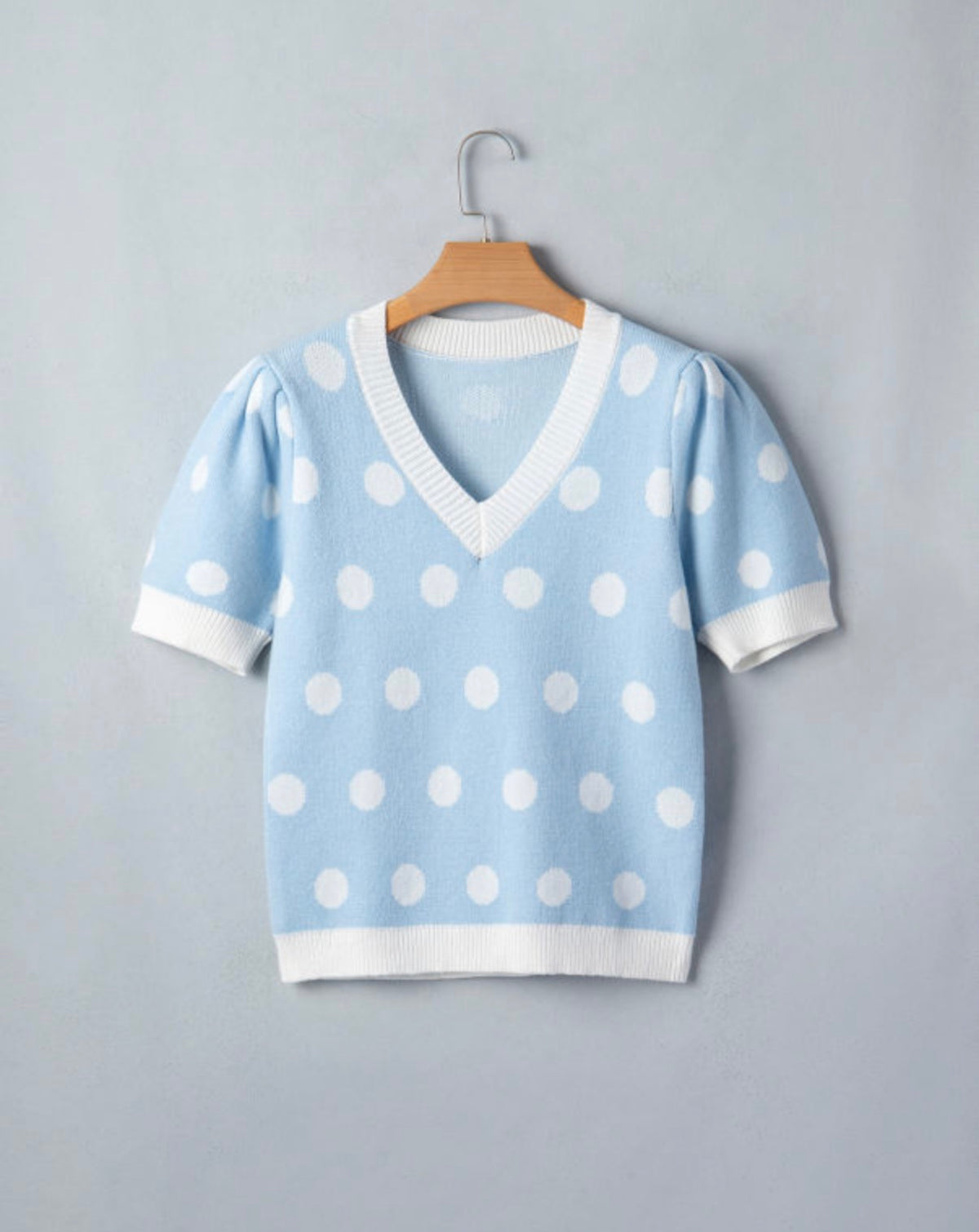 Polka Dot Knit Top