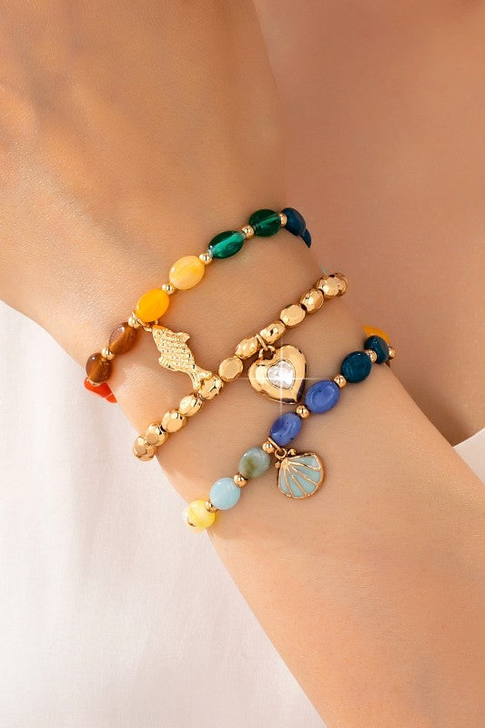Multi Beaded Layer Bracelet