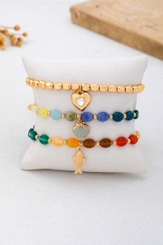 Multi Beaded Layer Bracelet