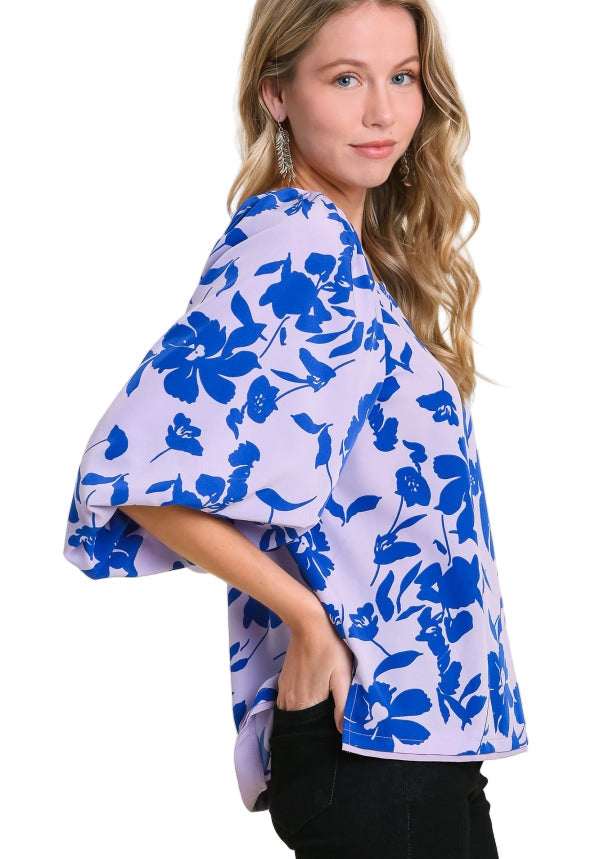Lavender Skies Floral Top by Umgee