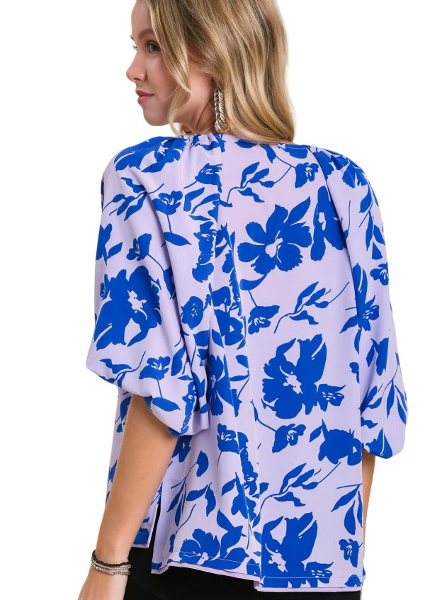 Lavender Skies Floral Top by Umgee