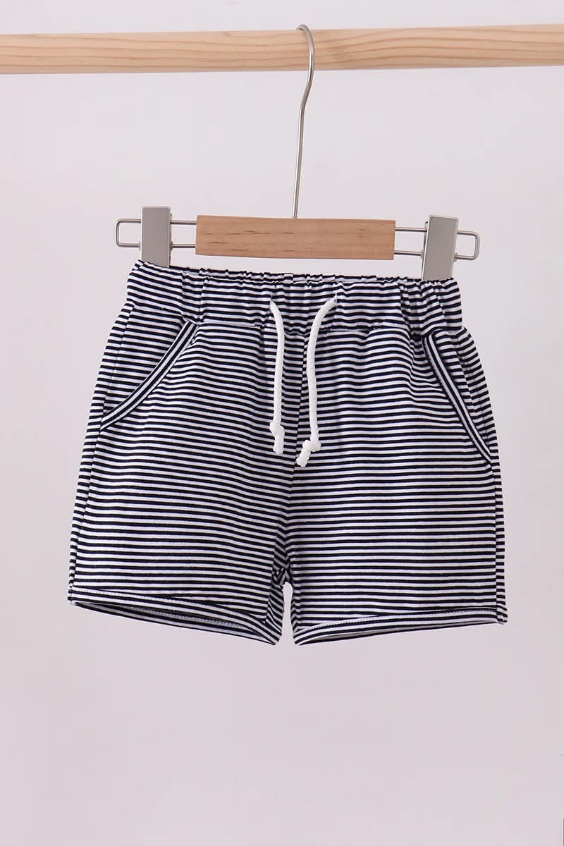 Striped Drawstring Shorts