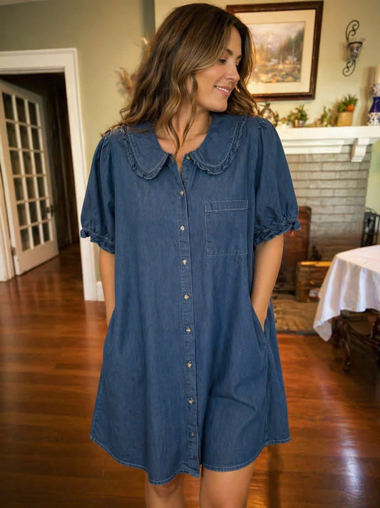 Jodifl Denim Dress with pockets