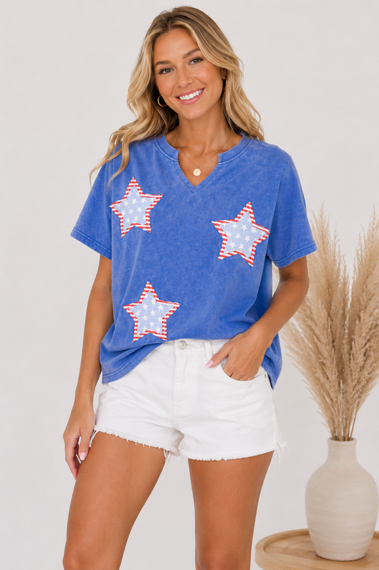 Stars & Stripes Mineral Wash Tee