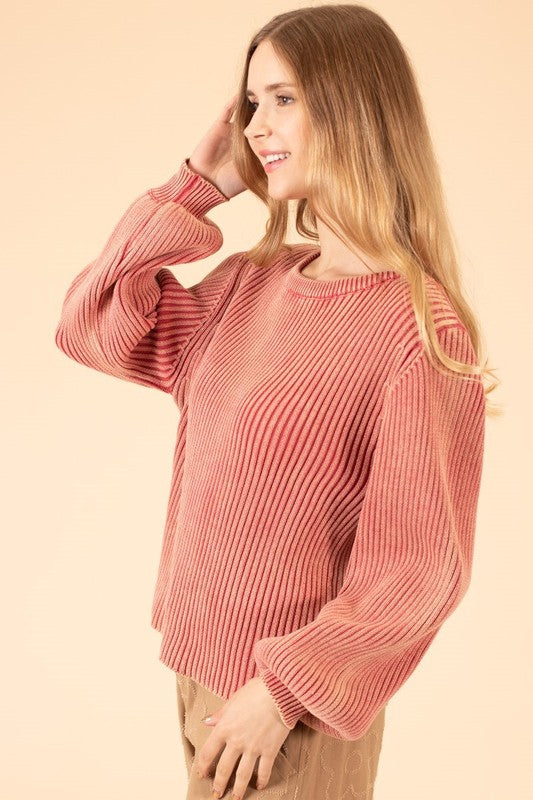 Bubble Sleeve Sweater