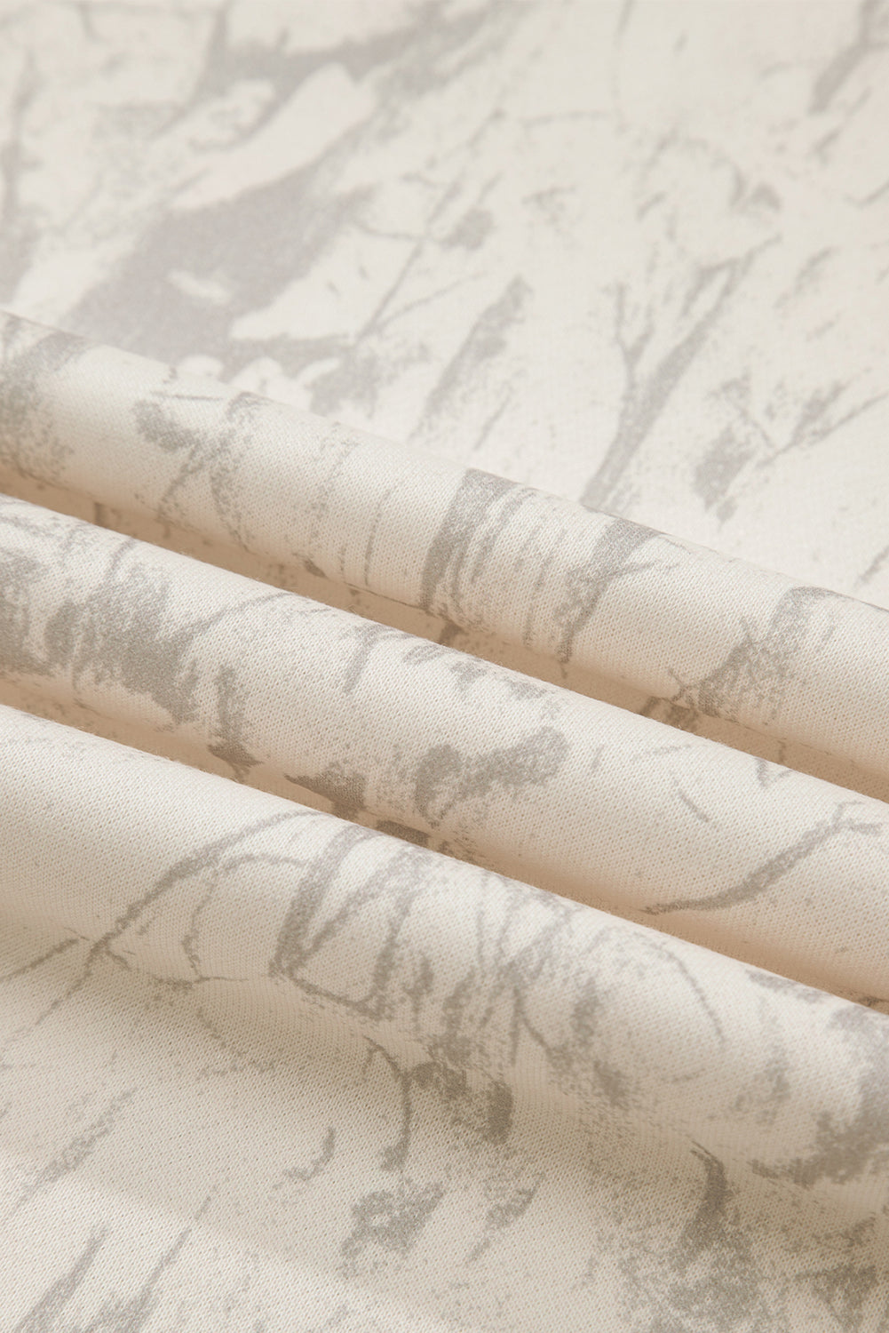 Khaki Camo Mock Neck Baggy Sweatshirt