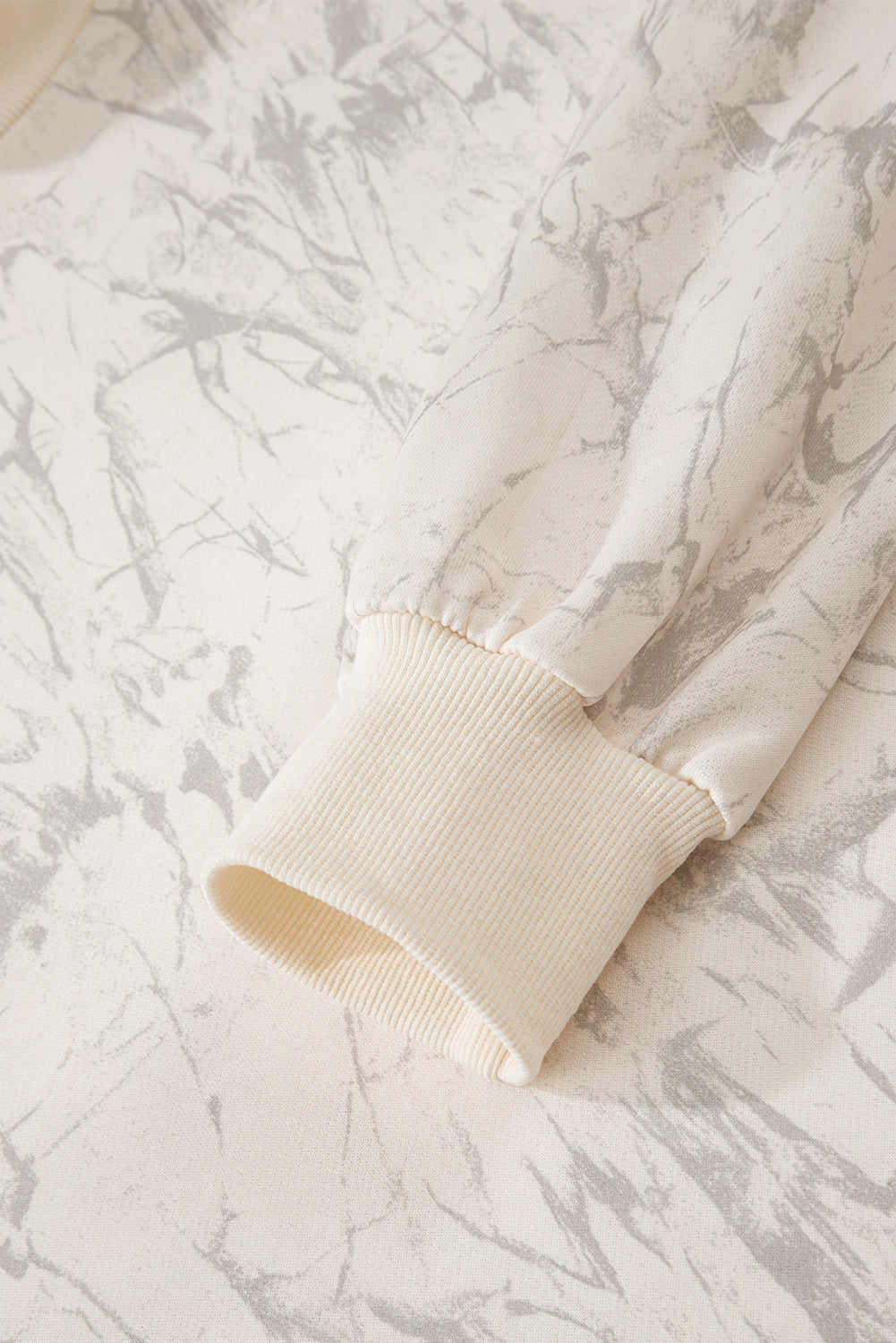 Khaki Camo Mock Neck Baggy Sweatshirt