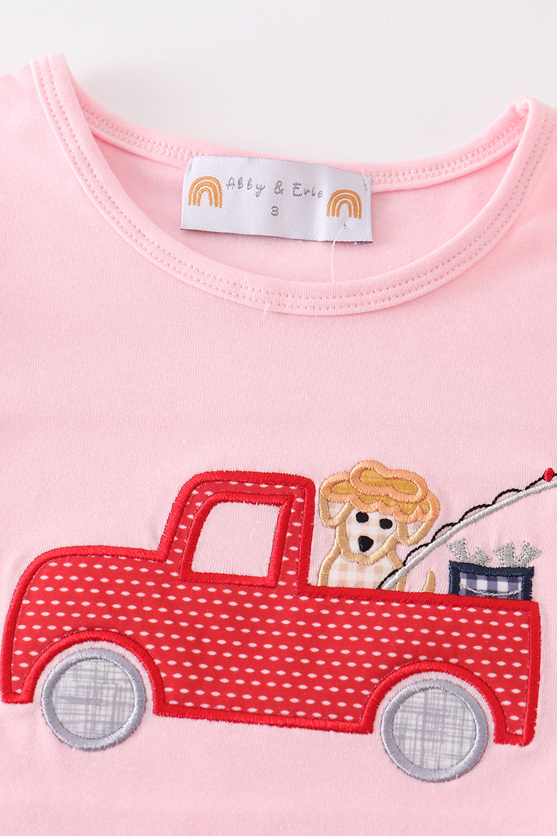 Pink Fishing Puppy Girl Set