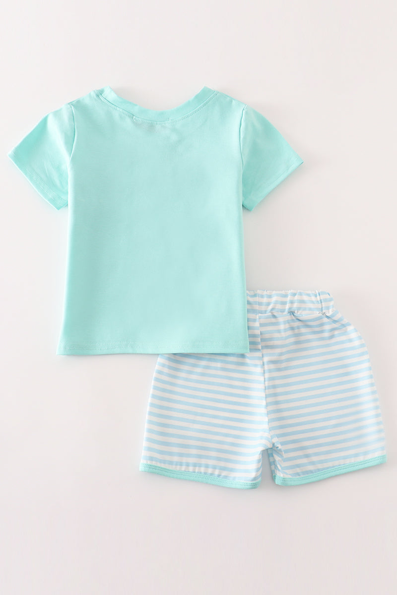 Sky Cow Embroidered Boy Set