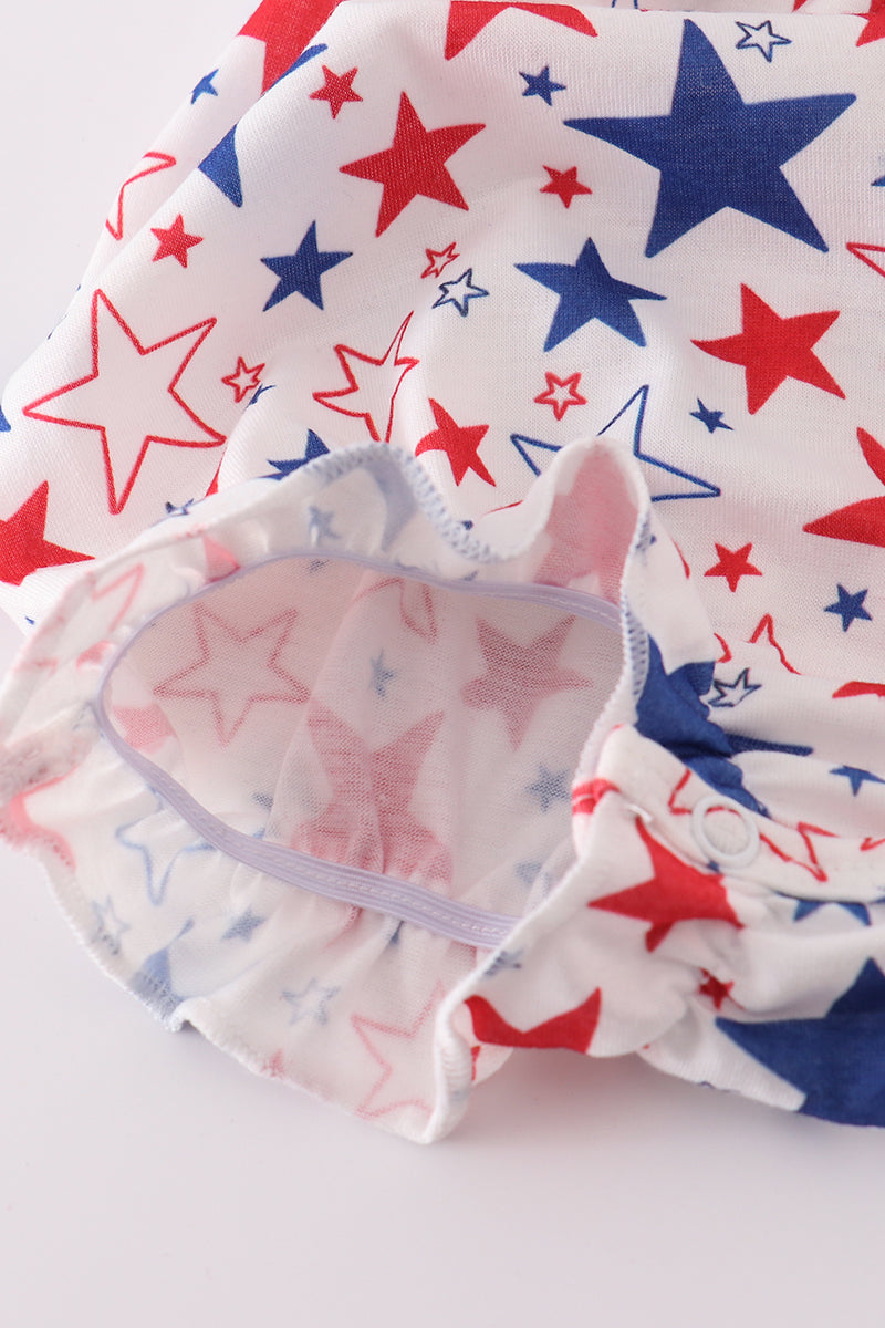 Adorable Blue Puppy Star Embroidered Bubble