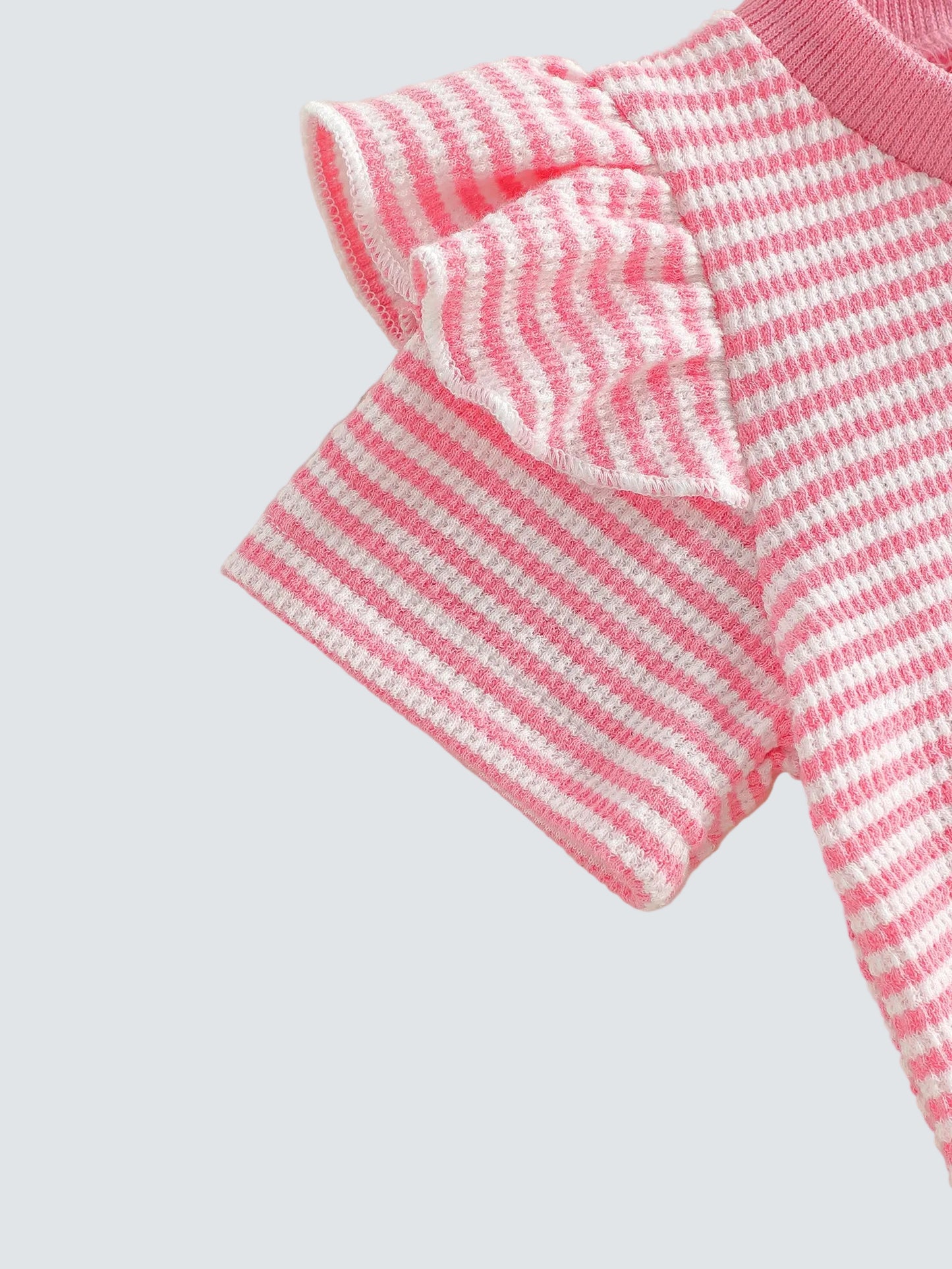 Pink Stripe Goose Short Set