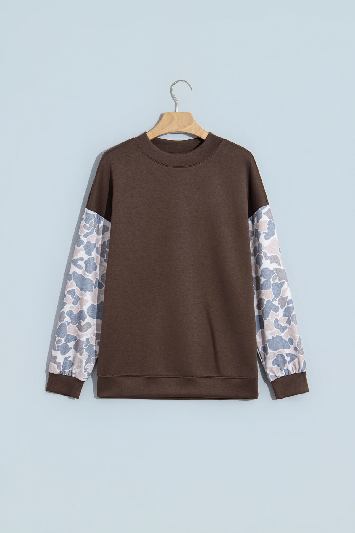 Coffee Camo Sleeve Pullover