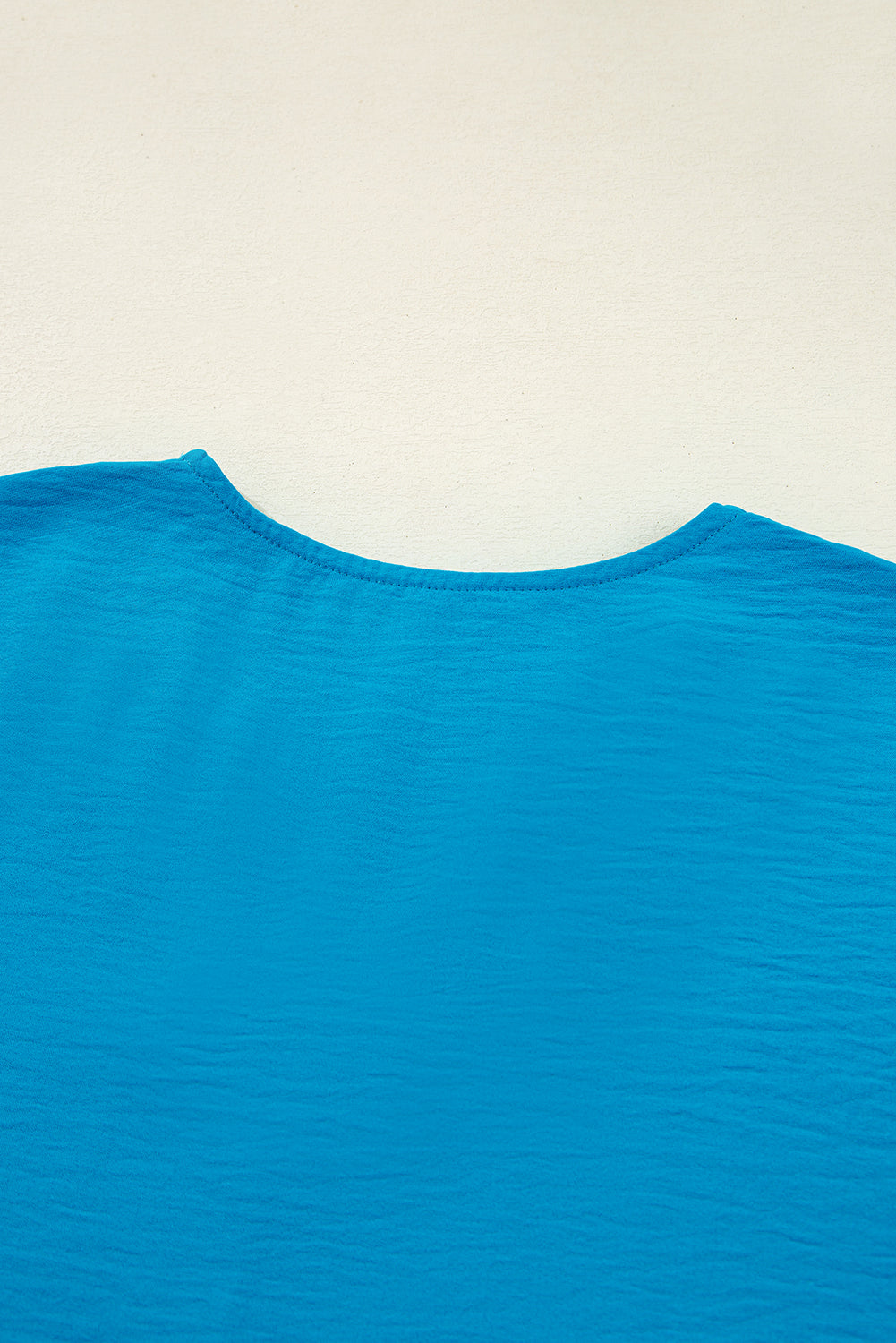Sky Blue Frilled Blouse