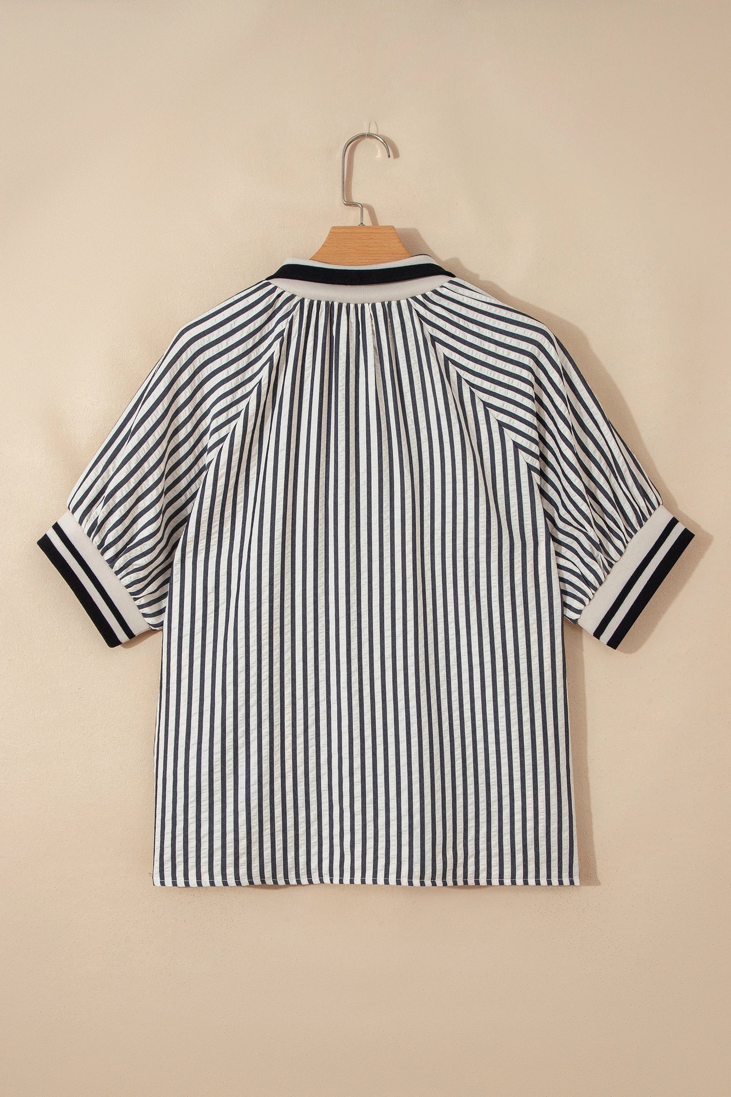 City Stripe Half Zip Top