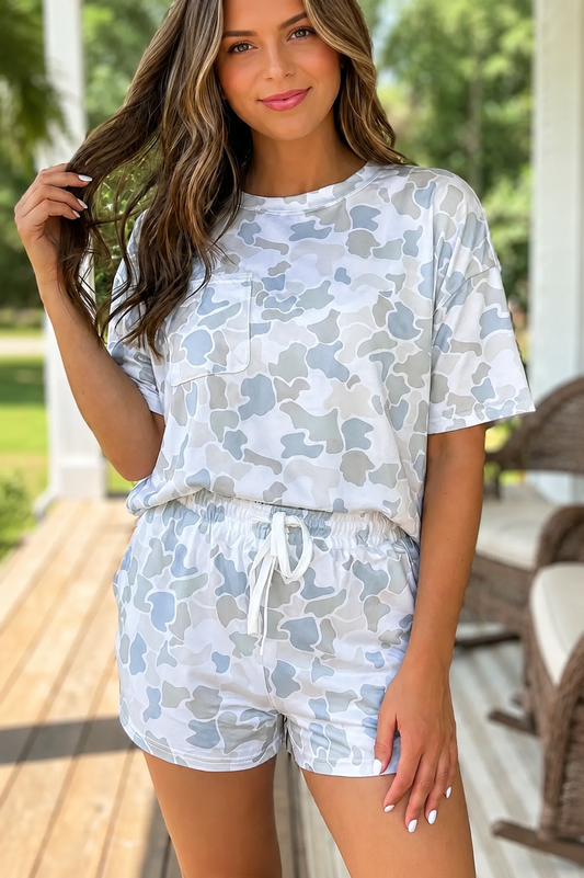 Coastal Camo Short Set