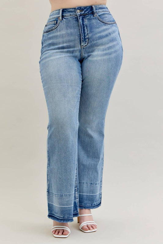 Judy Blue HW "Tummy Control " w/ Release Hem Flare CURVY