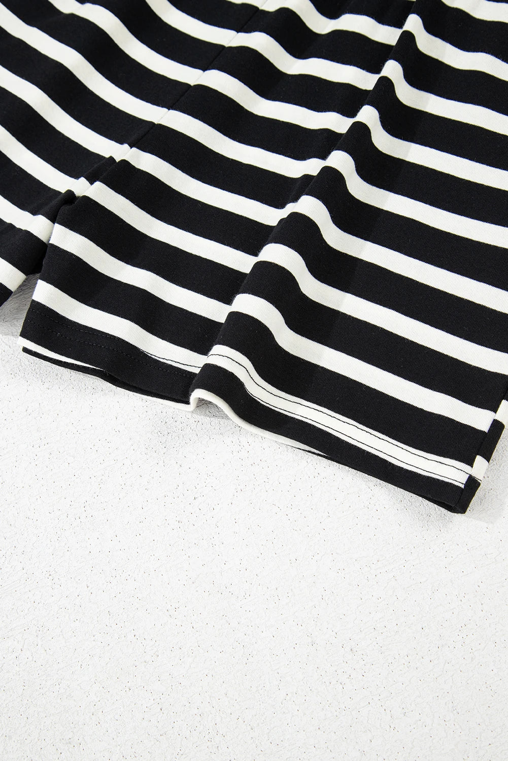 Black Stripe Short Set