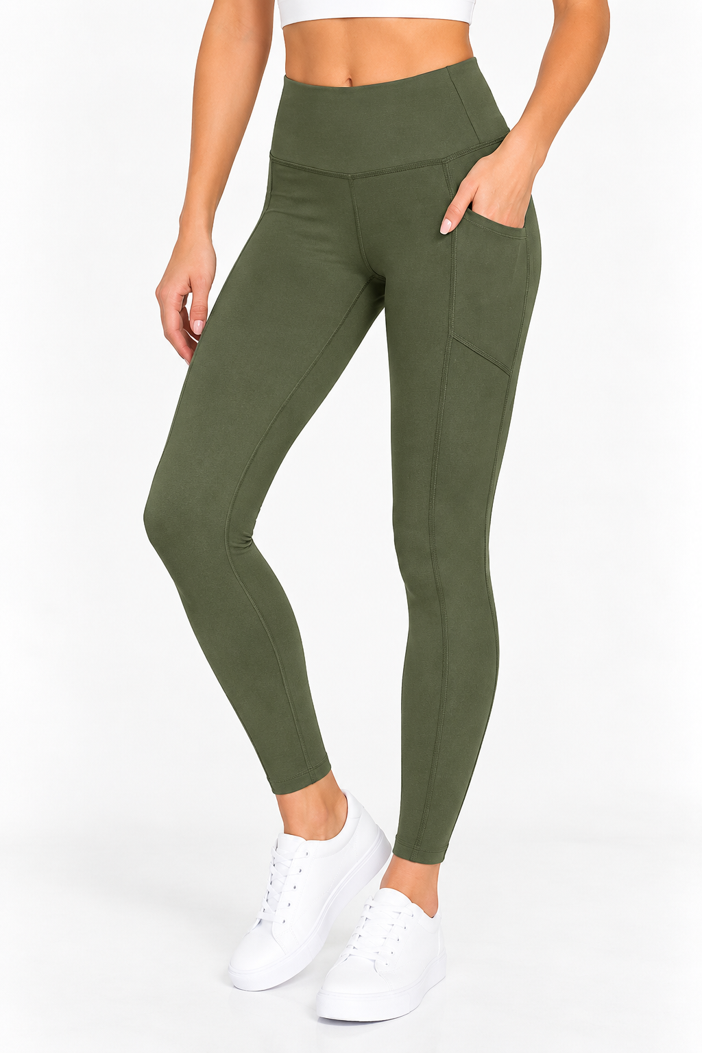 Zenana Buttery Soft Full Length Leggings with Pockets