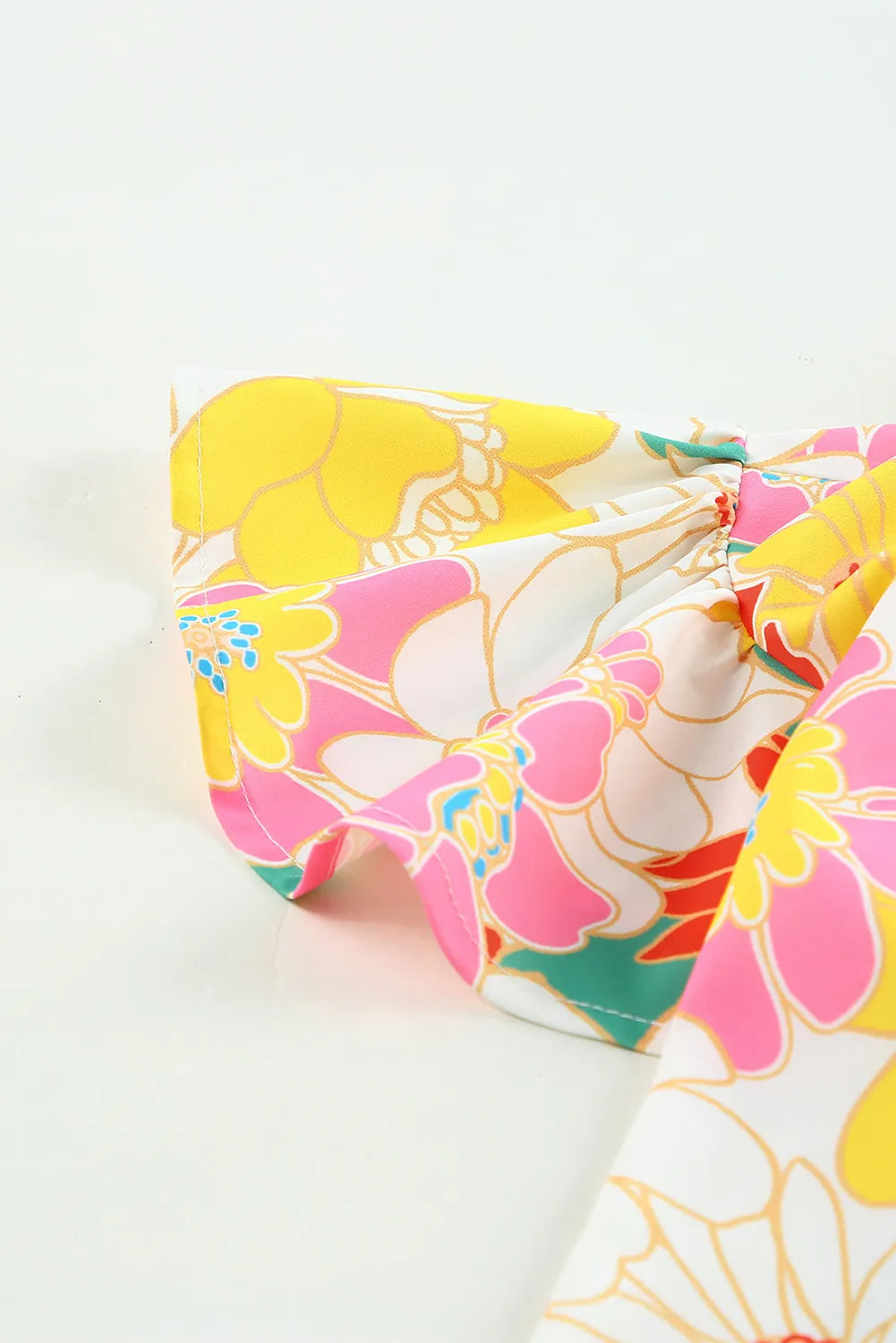 Sunshine Bloom Flutter Sleeve Top