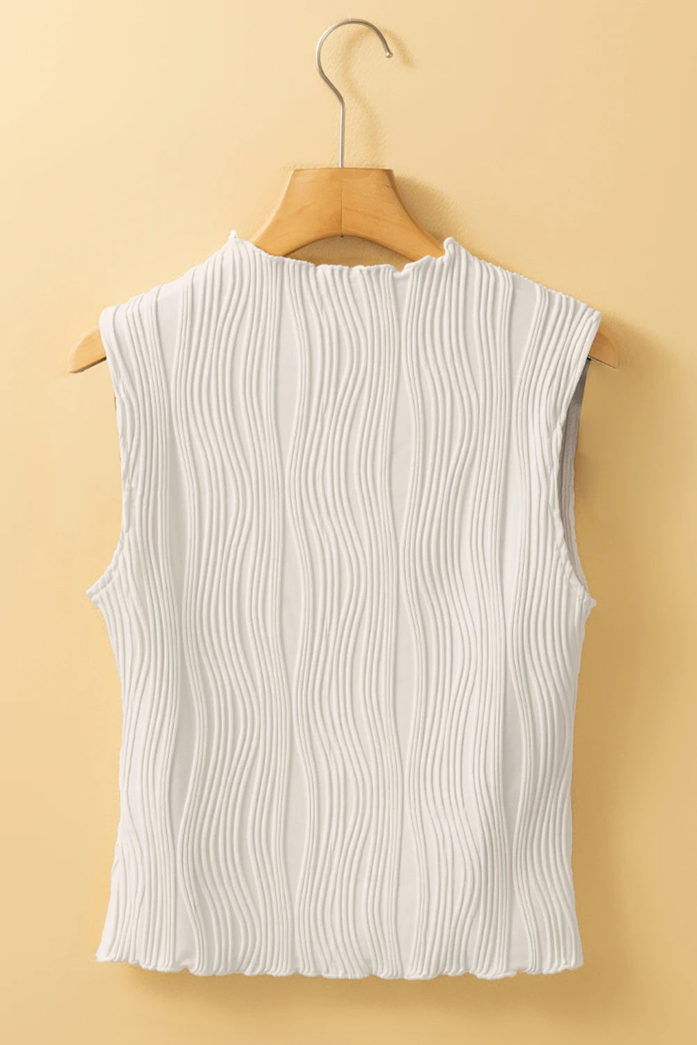 Southern Waves Textured White Tank