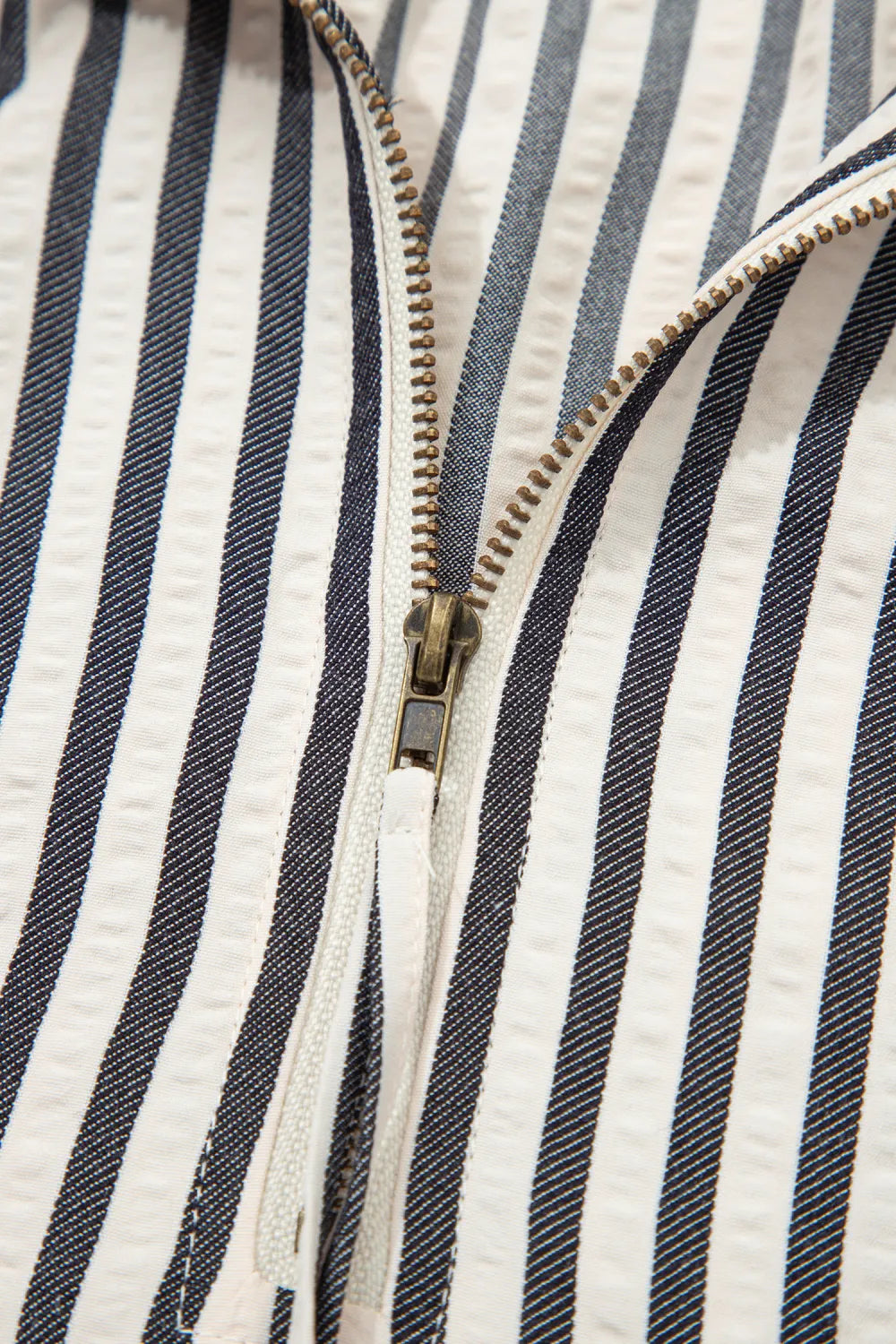 City Stripe Half Zip Top