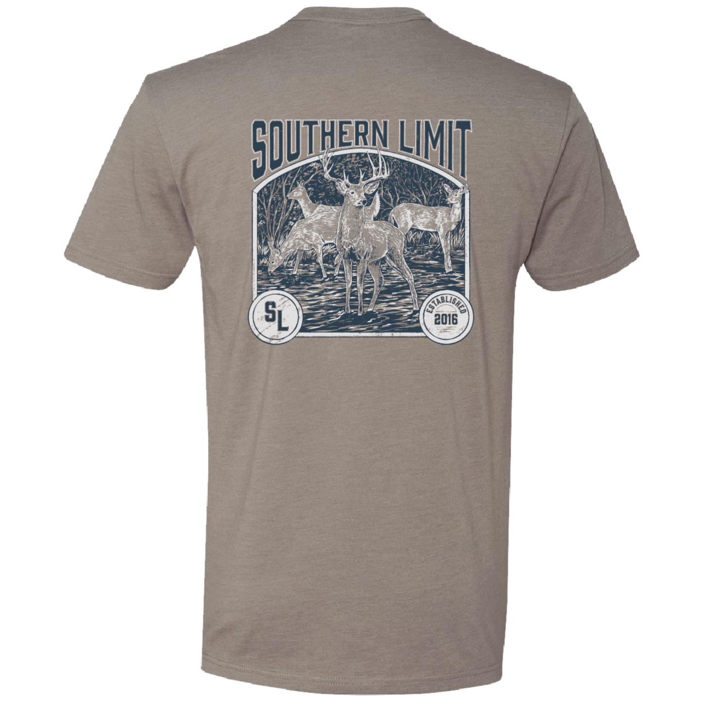 Southern Limit-123 Deer Hunting Mens Southern Graphic Tee