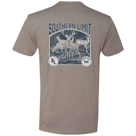 Southern Limit-123 Deer Hunting Mens Southern Graphic Tee