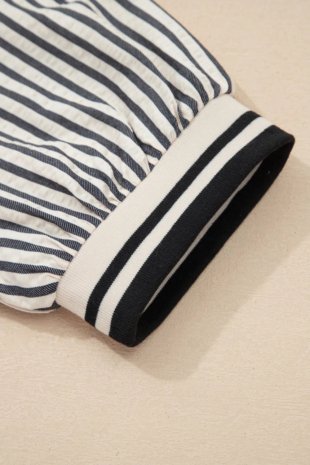 City Stripe Half Zip Top