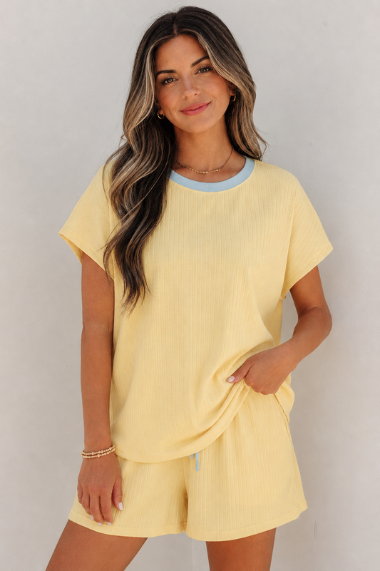 Sunny Days Ribbed Set