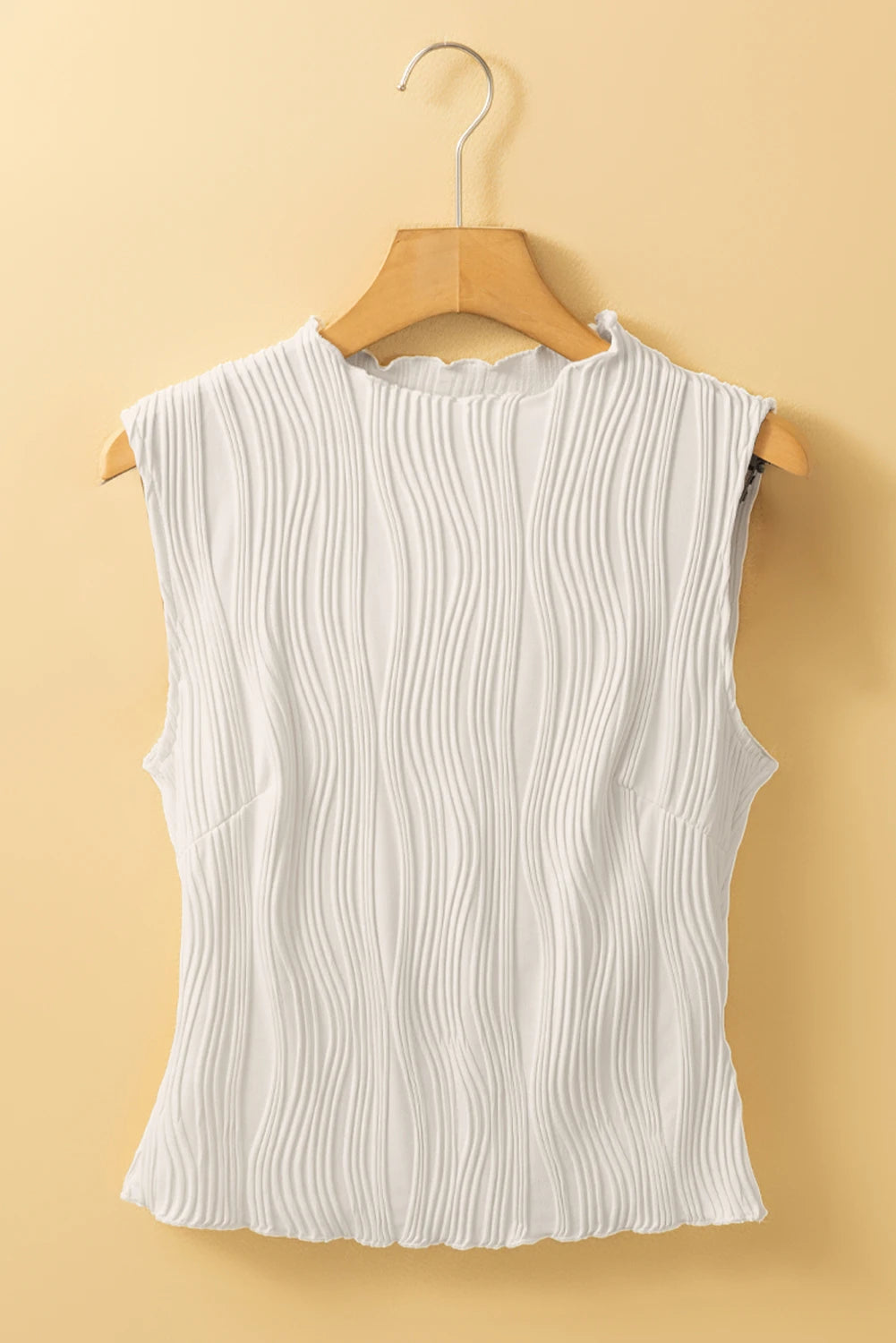Southern Waves Textured White Tank