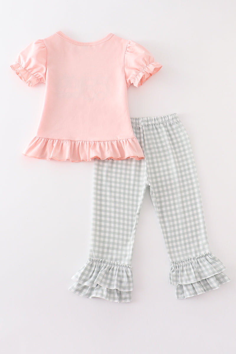 Pumpkin Train Ruffle Set – Adorable Fall Outfit